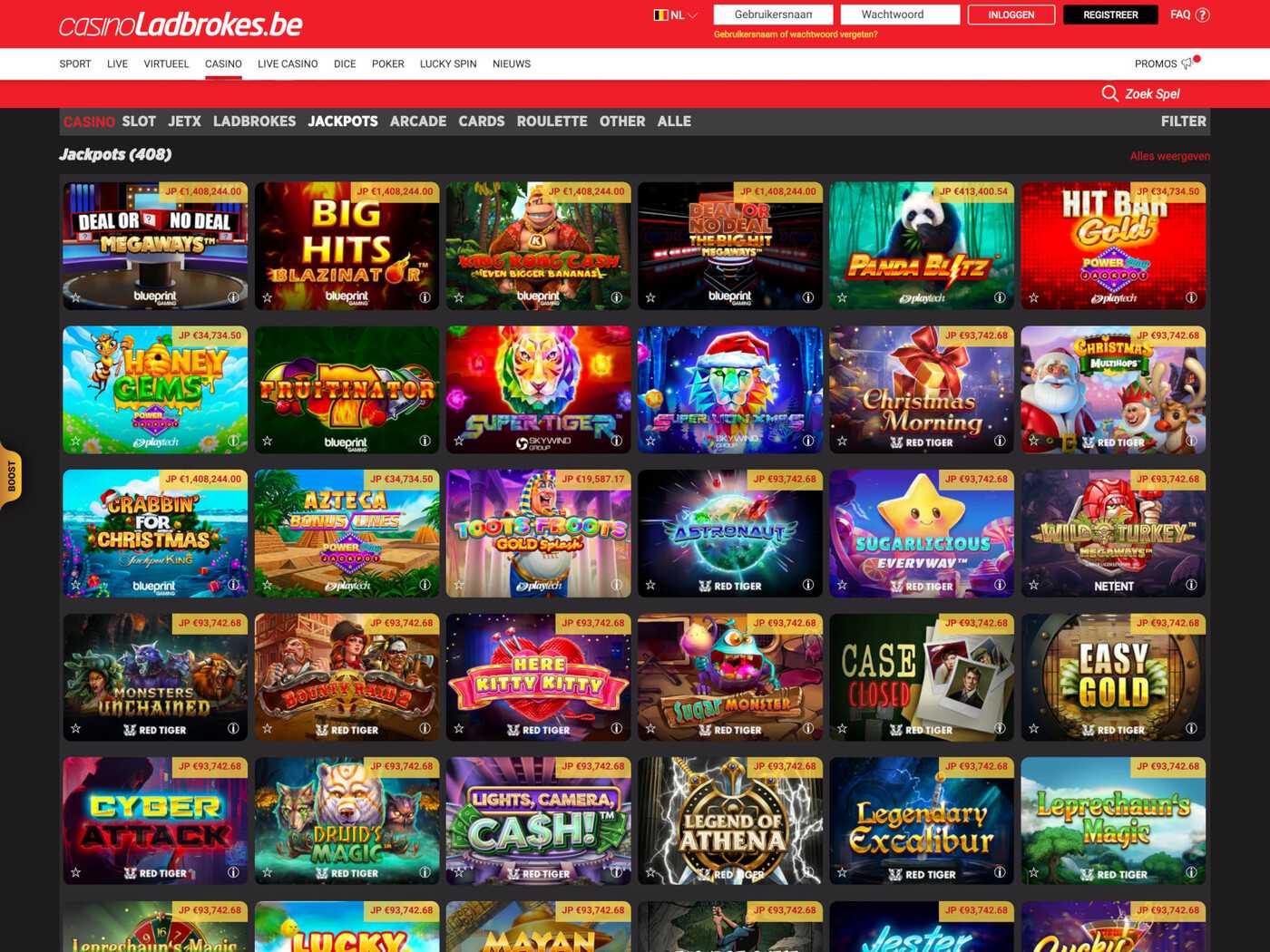 Jackpots online casino goksites