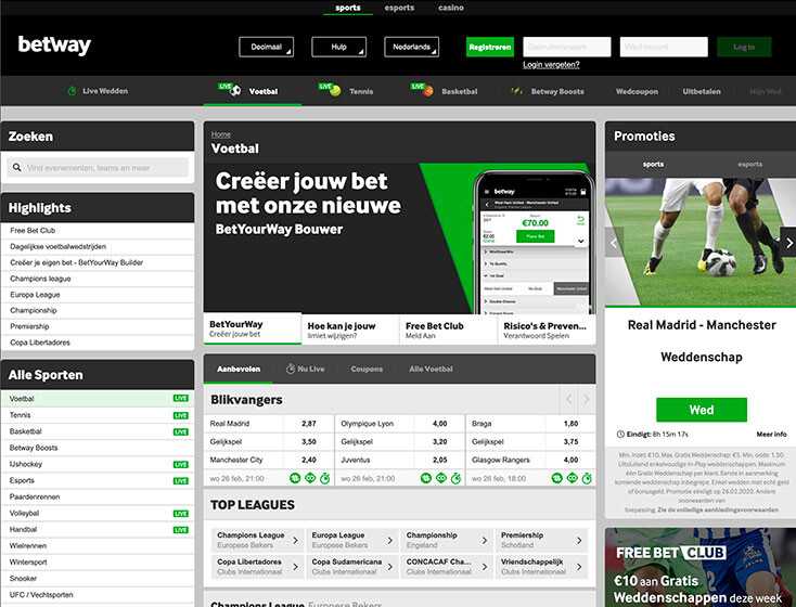 Betway sportwedden