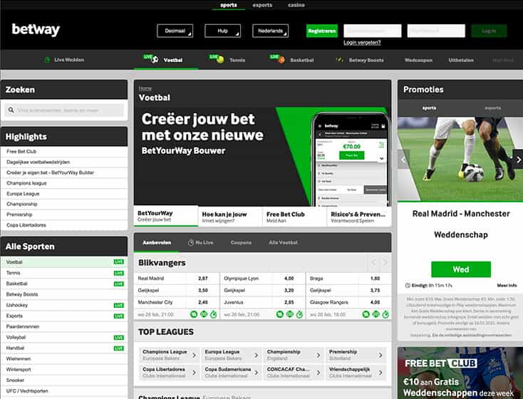 Betway sportwedden