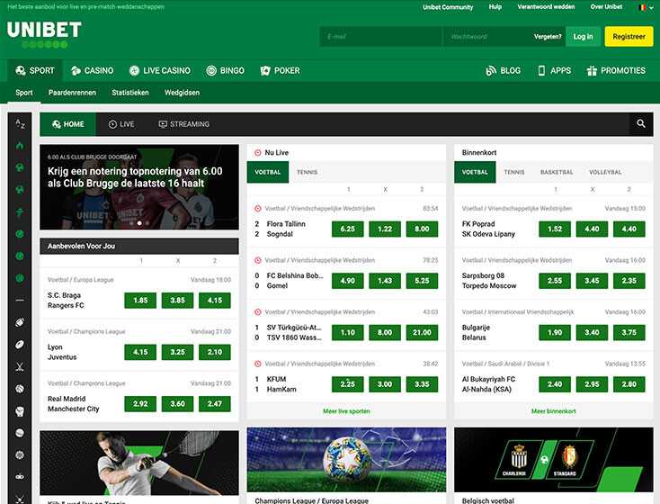 Unibet sportwedden